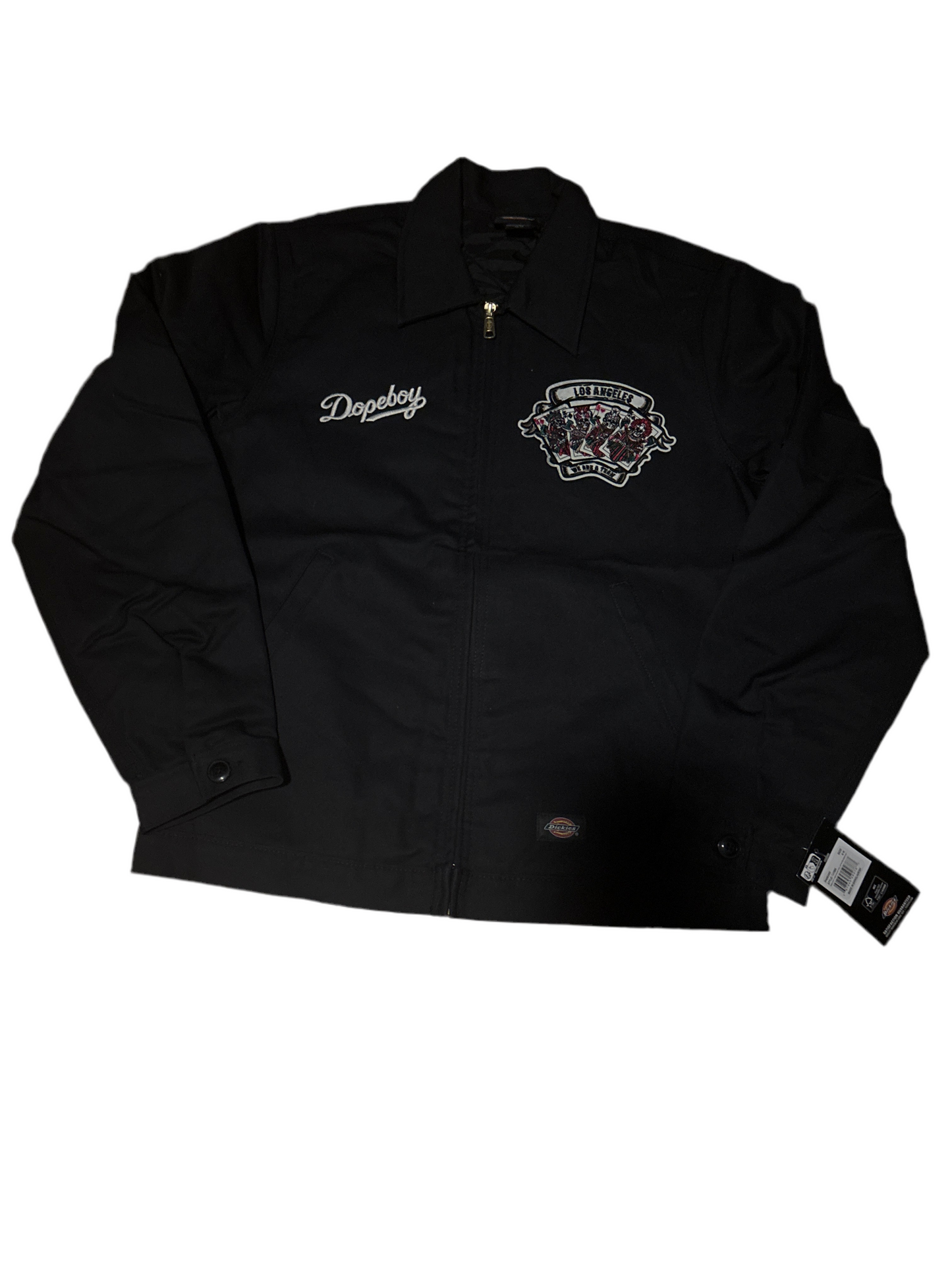 Black Dopeboy full deck dickies work jacket