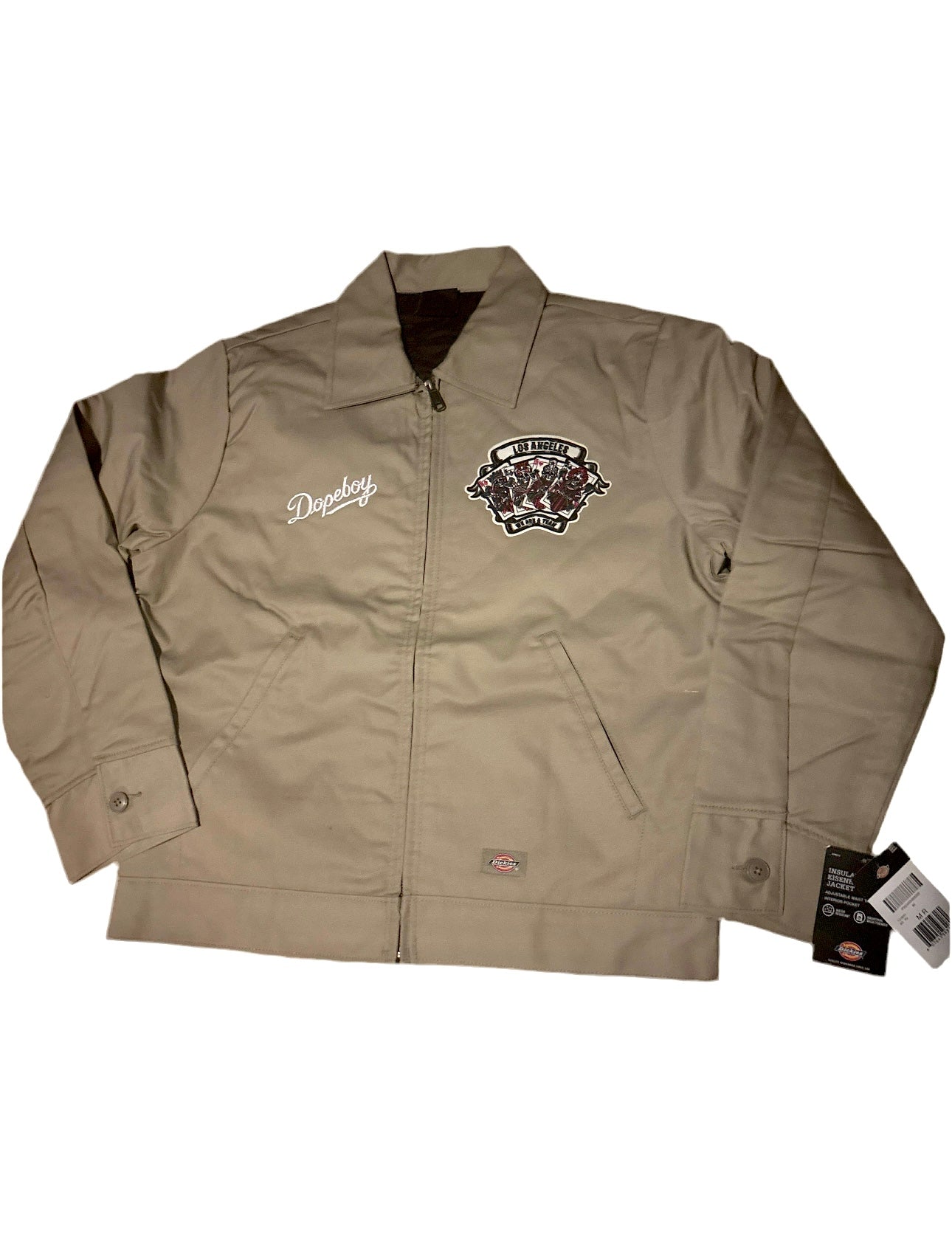 Khaki Dopeboy full deck dickies work jacket