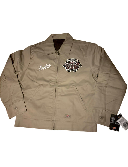 Khaki Dopeboy full deck dickies work jacket