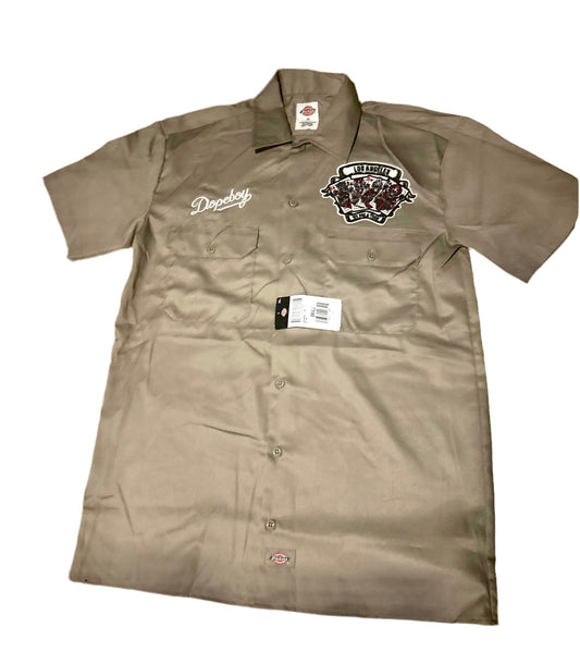 Khaki Dopeboy full deck dickies pants